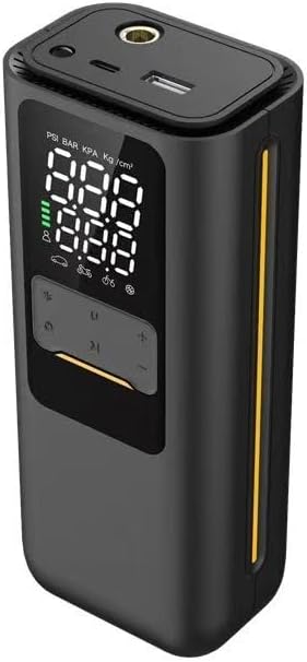 BL-01 Mini Cordless Tire Inflator, 120 PSI USB-C Rechargeable Brushless Air Pump with Digital Pressure Gauge and Auto Shut-Off for Bikes, Cars and Balls