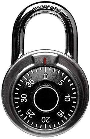 Locker Lock, 2 in Combination Lock, Black, 20 Pack