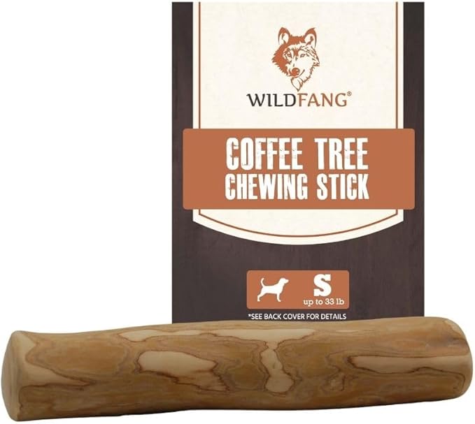Wildfang® Coffee Wood Dog Chew, Small - Tough Chew Toys for Aggressive Chewers, Dog Teething Toys for Puppies, Training for Chewing Muscles, Coffee Tree Sticks for Small Dogs (22-33 lbs)