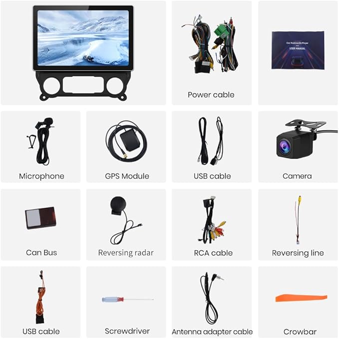 13.1 inch Car Radio for Chevy Silverado GMC Sierra 2014-2018 with CarPlay Android Auto Bluetooth FM Radio Backup Camera