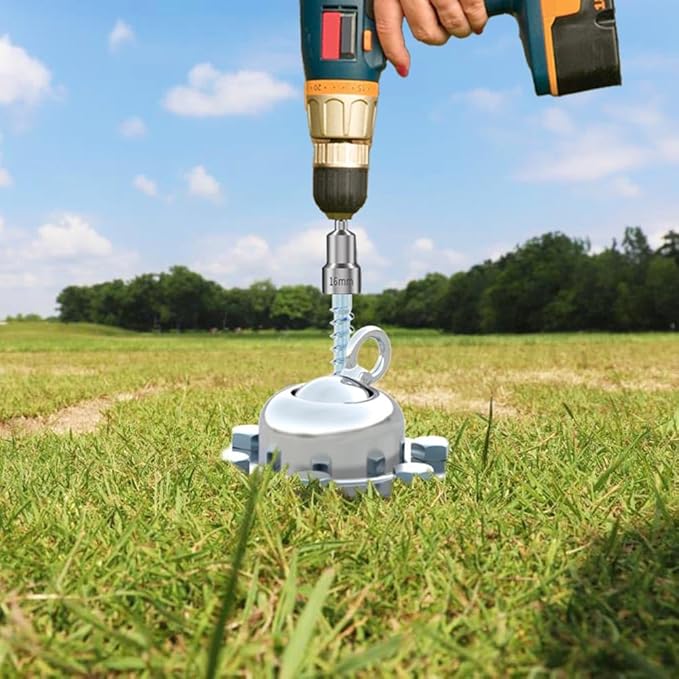 360° Swivel Dog Tie Out Cable and Stake - 2025 Upgrad Stainless Steel Dog Stake Dog Anchor for Small to Large Dogs - No Tangle Reflective Dog Run Cable for Yard (Silver 20 ft Cable)