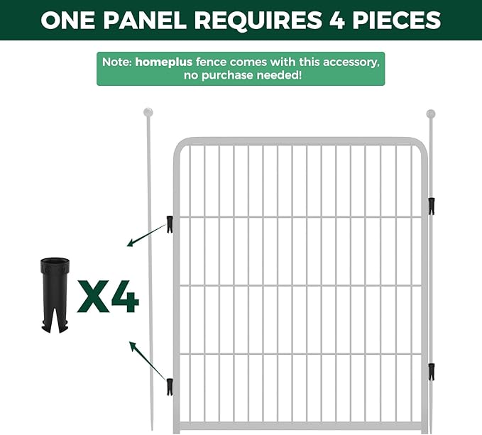 FXW Dog Playpen Accessories - Muffler Tubes, Compatible with FXW Rollick/Instant Dog Playpen (Replacement for HomePlus/Dog Gate) (32PCS, Black) │ Patented