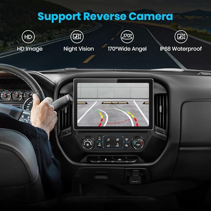 13.1 inch Car Radio for Chevy Silverado GMC Sierra 2014-2018 with CarPlay Android Auto Bluetooth FM Radio Backup Camera