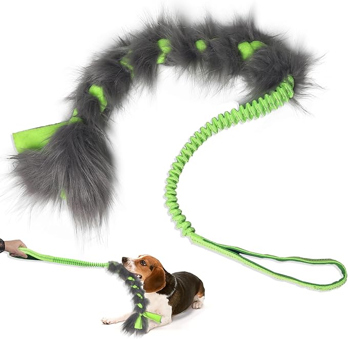wodoca Christmas Dog Tug Toys Dog Rope Toys Pets Puppy Aggressive Chewers Toys Xmas Pet Gifts, Easy to GRAP Large Dogs Chew Toy Ideal for Training for Puppy, Middle Dogs Play Hand Made (Green)
