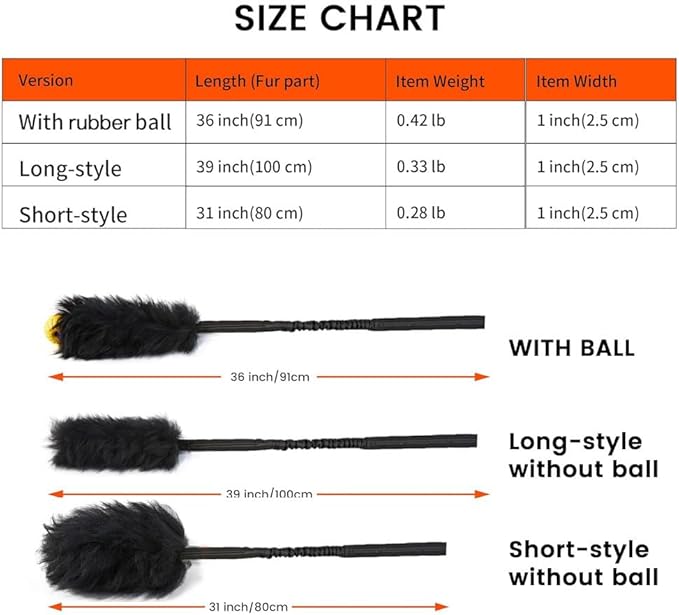 HOWGO Dog Rope Toy,Dog Bungee Chaser Toy 100% Sheepskin,Sheep Smell Tug Interactive Rope for All Breeds (Black, with Rubber Ball)