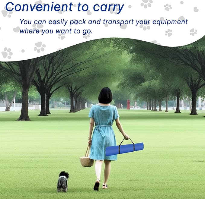 PLKO Dog Agility Equipment Set,Pets Agility Training Equipment,Weave Poles, Adjustable Hurdle, Jump Ring, Pause Box and Storage Bag