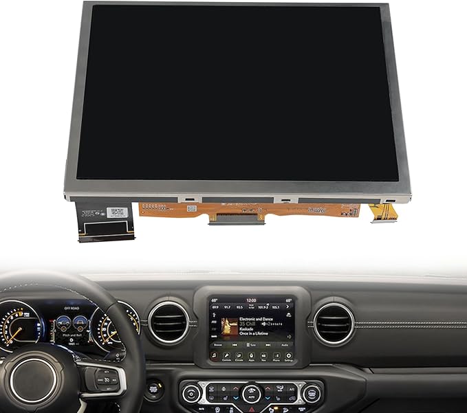 TDO-XGA084 Upgraded Digitizer for 8.4” Uconnect 4 4C UAQ Jeep Dodge RAM Chrysler 2018-2023 LCD Touch Screen Radio Navigation Display Monitor TDO-XGA0840 68388570AB, No Glue, Easy Install