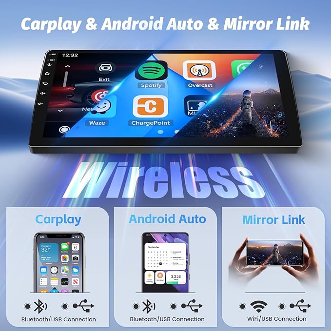 [8 Core 4G+64G] Android Radio for Subaru Forester Impreza WRX STI 2008-2012, 9 Inch 1280 * 720 Touch Screen Carplay Car Stereo, Bluetooth 5.0, 32 EQ, GPS, 5G WiFi, 59UI, DSP