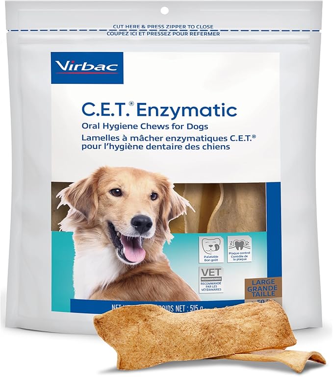 C.E.T. Oral Hygiene Chews for Dogs (Large / 30 count)