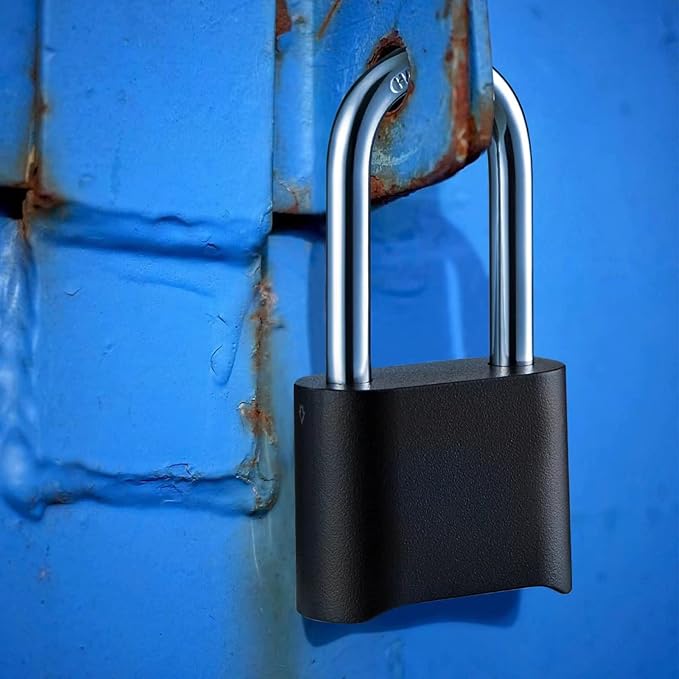 2 Pack Heavy Duty Weatherproof Combination Padlock, Outdoor Combination Lock with Long Shackle for Gate, Fence, Warehouse, Storage Unit,Garages