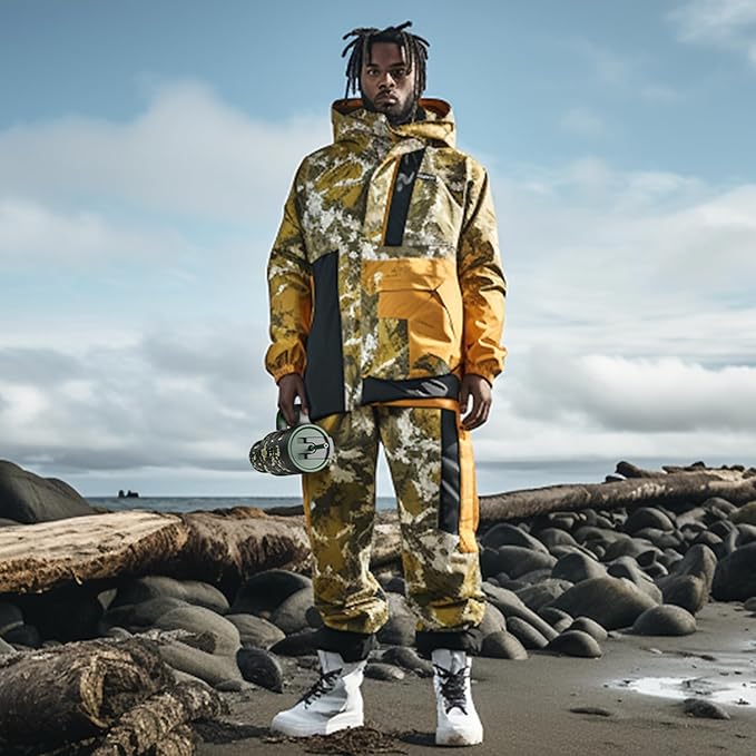 50 oz Camo Tumbler with Handle, 2-in-1 Straw and Sip Lid, Leakproof, Dishwasher Safe, Insulated Stainless Steel Travel Coffee Mug, Keeps Cold for 34 Hours, Fits in Car Cupholder (Woodland Flag)