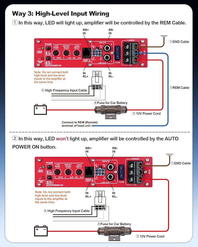 10" 1200W Slim Under Seat Powered Car Subwoofer Hideaway Subwoofer with Complete Mounting Wire Kit, Car Truck Audio Subwoofer Built in Amplifier Sub Amp Combo, with Blue LED Ambient Light