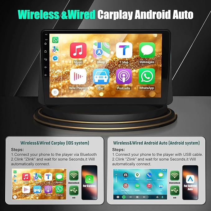 2+32G w/Android 13 Car Stereo Radio for Nissan Altima VI L34 2018-2021, 10" Double Din Car Audio Receiver Fit for w/carplay w/Android Auto WiFi GPS w/Bluetooth AHD Backup Camera Mic