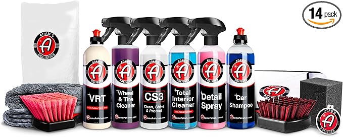 Adam's Polishes Essential Car Wash Kit (14-Item) - Auto Detailing Car Care Cleaning Kit Car & Truck Lovers, Dads, Moms and DIYers
