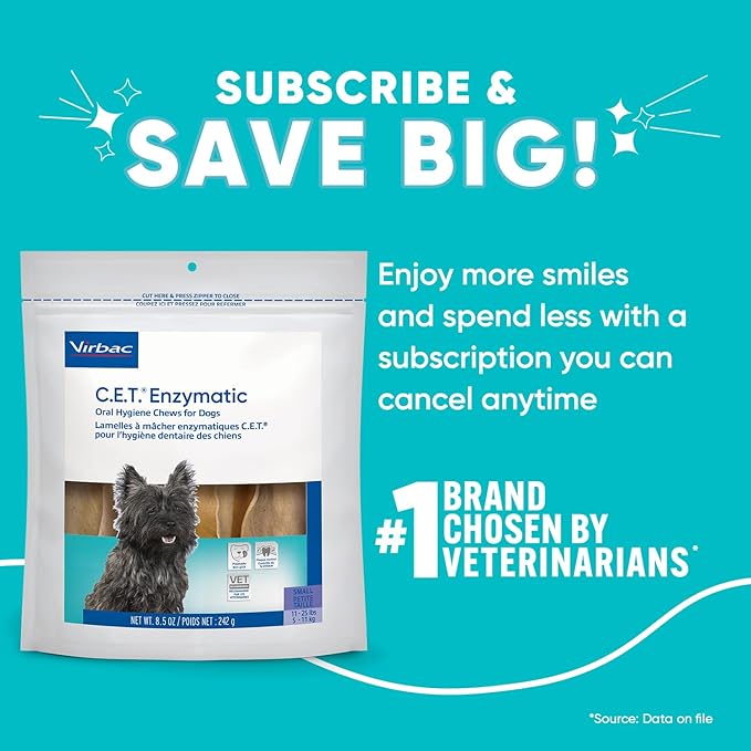 C.E.T. Oral Hygiene Chews for Dogs (Small / 30 count)