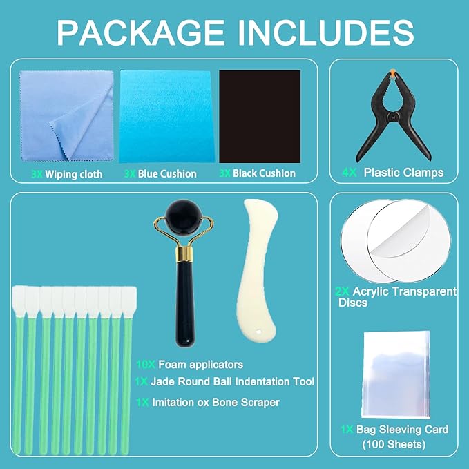 Luxiys 28 PCS Trading Card Cleaning Kit Sports Card Care Cleaning Kit Care Accessory Pack