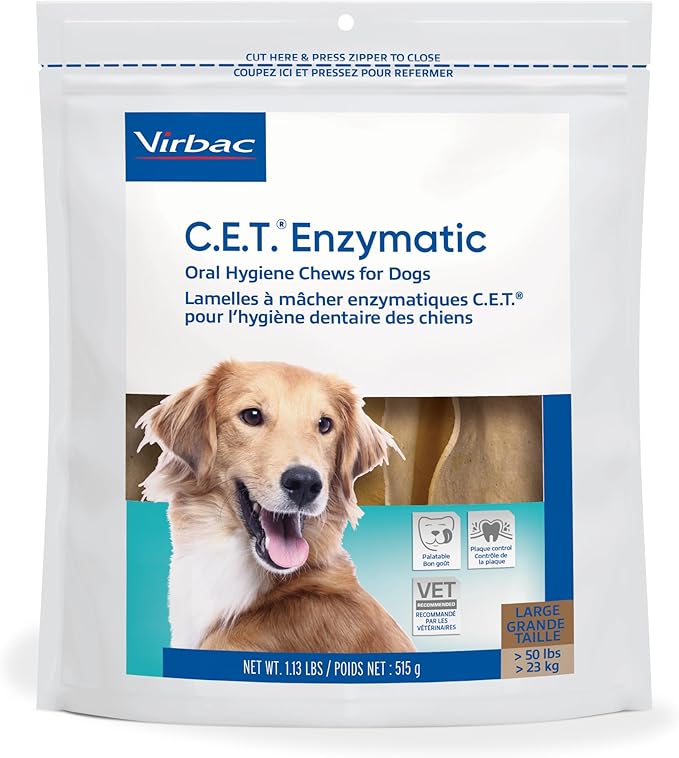 C.E.T. Oral Hygiene Chews for Dogs (Large / 30 count)