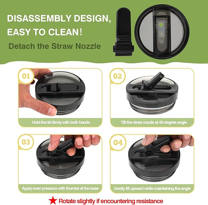 Sursip 40 oz Tumbler with Handle and Flip Straw, 100% Leakproof Lid Insulated Cup Stainless Steel Water Bottle for Cold Drinks Travel Mug, BPA-Free, Dishwasher Safe