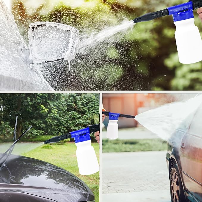 37Pcs Car Wash Kit Cleaning Kits with Foam Gun Sprayer Bucket Towels Tire Brush Wash Mitt Sponge Duster Brush Car Wash Detailing Kit is Complete Car Care Tools