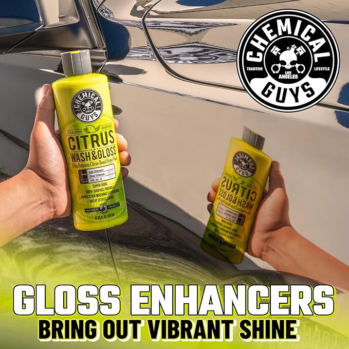 Chemical Guys Ultimate Scratch-Free Detailing Car Wash Bucket Kit with Accessories, Car Detailing Kit With Dirt Trap, Wash Mitt, Lid, and 16 oz Soap, Safe For Trucks, SUVs, Motorcycles, RVs