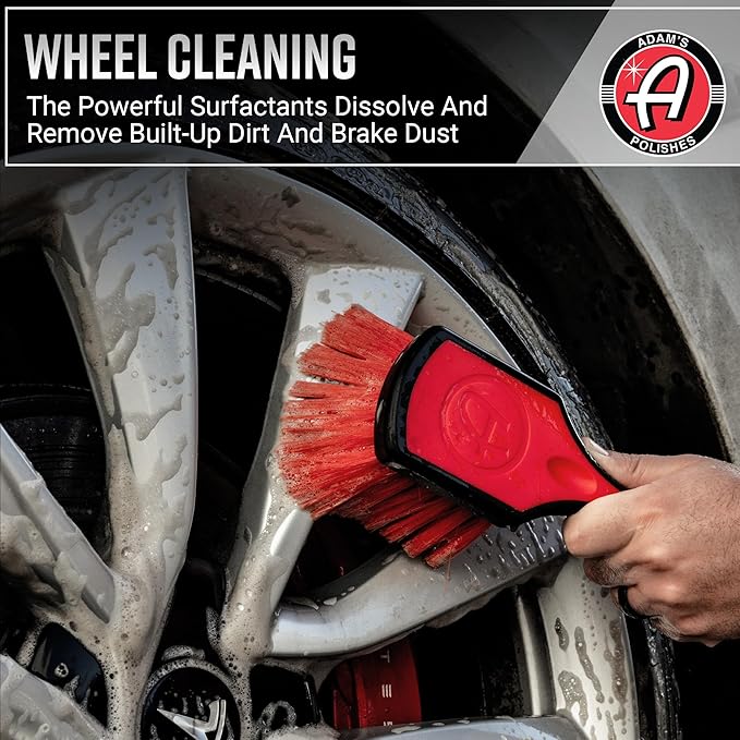 Adam's Polishes Wheel & Tire Cleaner (16oz, Pack of 2) - Professional All in One Tire & Wheel Cleaner Car Wash Well Cleaning Spray for Car Detailing, Safe On Most Rim Finishes