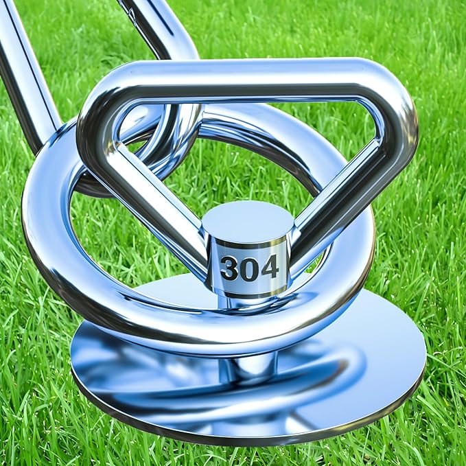 Dog Tie Out Stake,360° Swivel Dog Runner for Yard,Run Anchors for Large Dogs up to 150 lbs,Dog Leads for Yard Heavy Duty-Use Any Dog Tie Out Cable/Leash/Sand/Camping