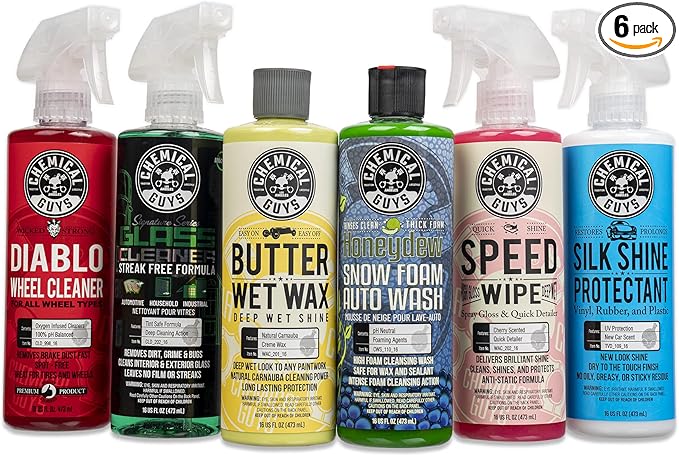 Chemical Guys HOL126REF Arsenal Builder Car Wash Foam Blaster Car Care Cleaning Chemical Refill Kit (6-16 fl oz Products) Great for Cars, Trucks, SUVs, Motorcycles, RVs, Jeeps & More