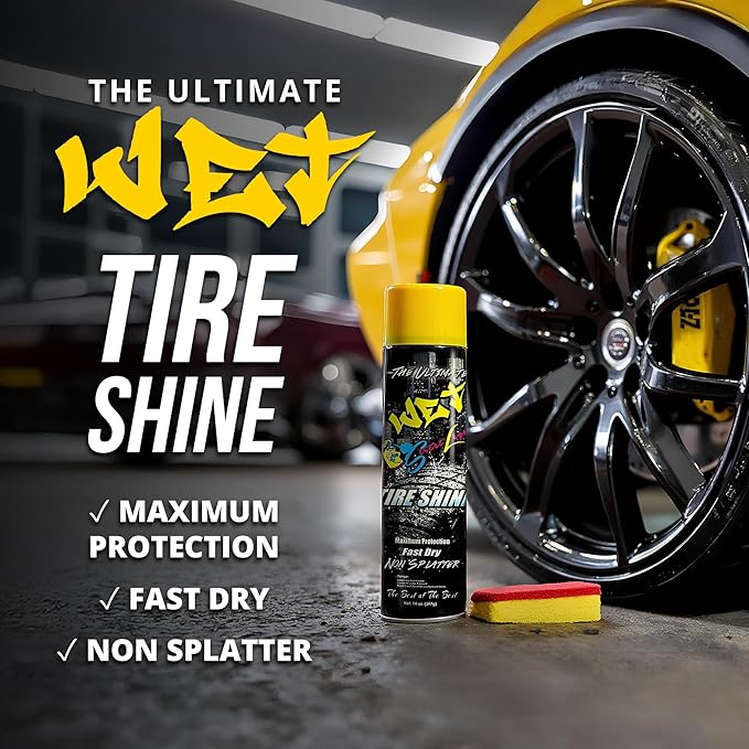 Street Legal The Ultimate Wet Tire Shine 14 oz Spray 4 Cans