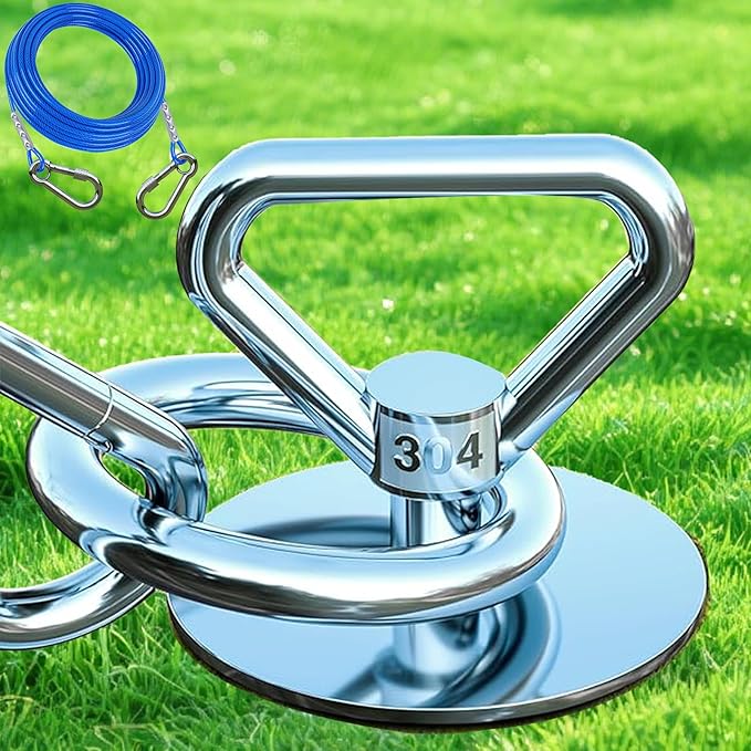 Dog Tie Out Cable and Stake,with 30FT Heavy Duty Cable,360° Swivel Run Anchor -Dog Runner for Yard- for Large Dogs up to 150 lbs-Dog Stakes for Outside Yard Outdoor Camping