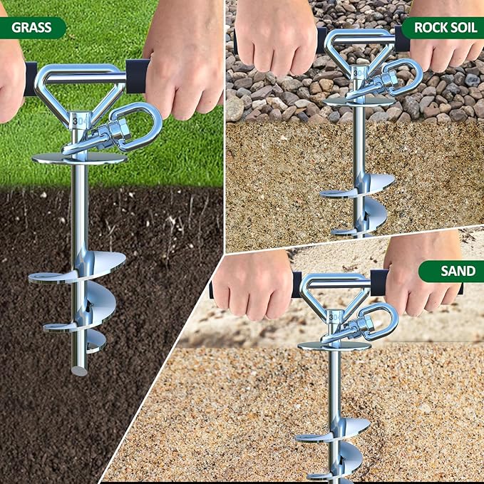 Dog Tie Out Stake,360° Swivel Dog Run Stake - 304 Stainless Steel Stake,Runner for Yard,Use Any Tie Out Cable or Yard Leash-Up to 200 lbs-for Outdoor Camping