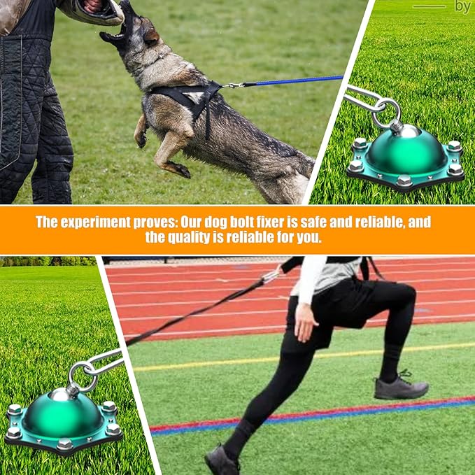 Dog Tie Out Cable and Stake for Yard,(up to 200lbs) 360°Swivel Run Anchors- No Tangle,with 30FT Heavy Duty Tie Out Cable for Dogs,Dog Runner for Yard,Ideal for Outdoor Camping