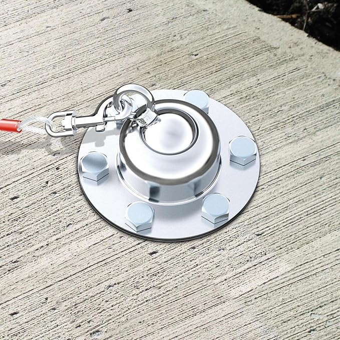 360° Swivel Dog Tie Out Cable and Stake - 30 Ft Dog Yard Leash and Stake Rust Proof for Small Medium Large Dogs - Petfect for Grass Yard Camping Outdoor