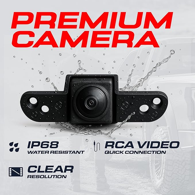 Master Tailgaters Black Tailgate Handle with Backup Camera Replacement for Nissan Armada (2004-2015) | IP68 Waterproof | Parking Grid Lines Available | Easy to Install