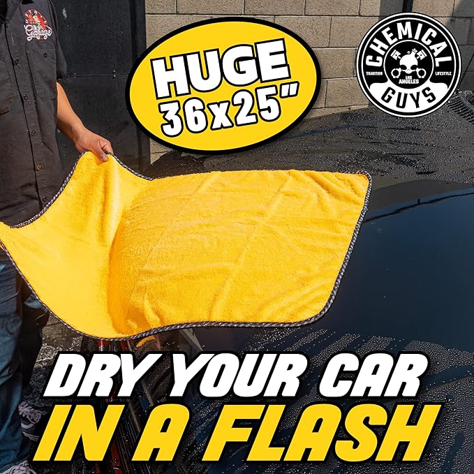 Chemical Guys HOL129 Best Two Car Wash Bucket Kit to Wash & Dry (11 Items Including 3 16 oz. Chemicals)