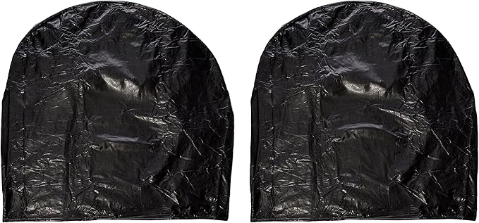 ADCO 3976 Black Oversize Vinyl Ultra Tyre Gard Wheel Cover, (Set of 2) (Fits Tire Diameter 43"-45")