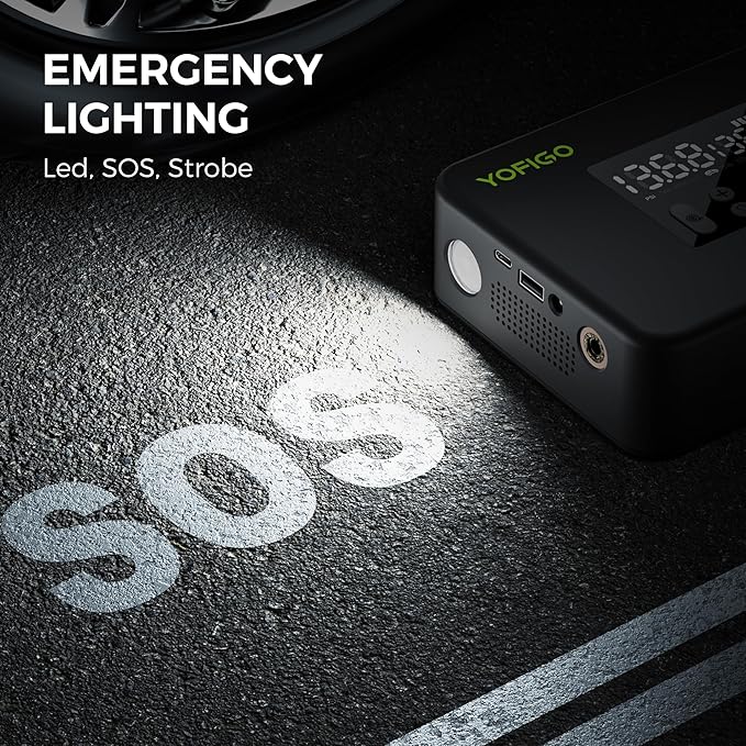 Tire Inflator Portable Air Compressor,160PSI Dual Power Electric Air Pump for Tire, Air Inflator in Auto Shut-Off, Digital Pressure Gauge Display for Truck, Cars, Motorcycles, Bikes & Balls